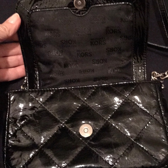 Michael Kors patent leather quilted crossbody bag - Picture 6 of 16